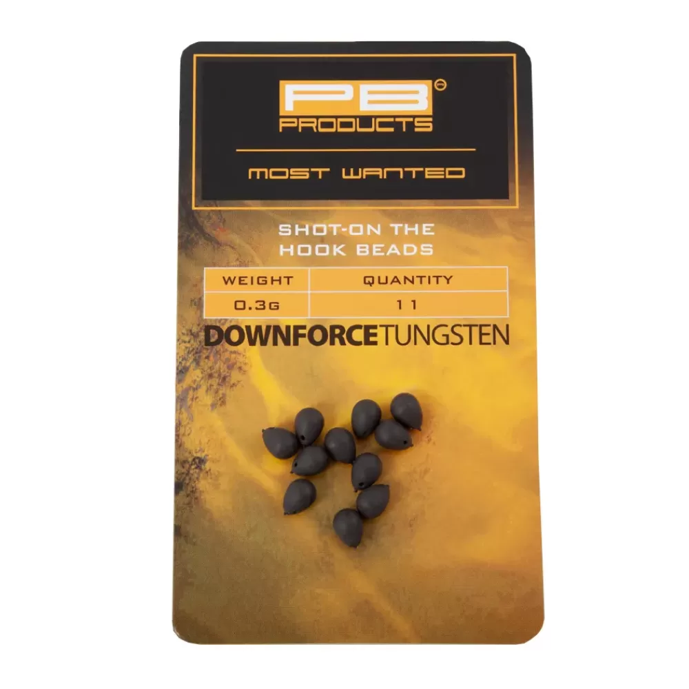 PB Products Downforce Tungsten Fishing Shot-on The Hook Beads- Terminal Tackle
