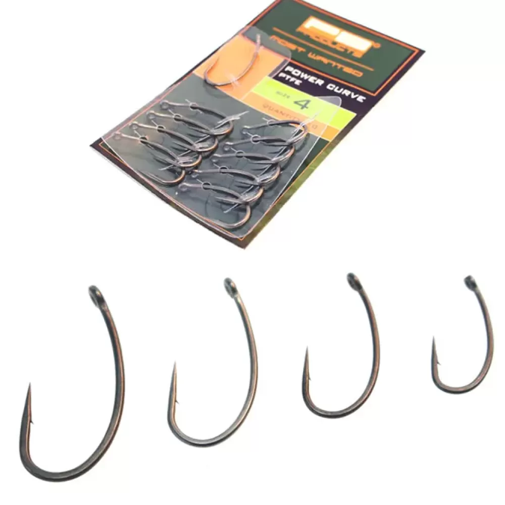 PB Products Power Curve Fishing Hooks PTFE- Terminal Tackle