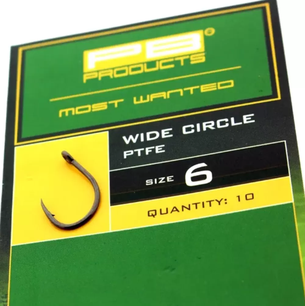PB Products Wide Circle PTFE Hooks- Terminal Tackle