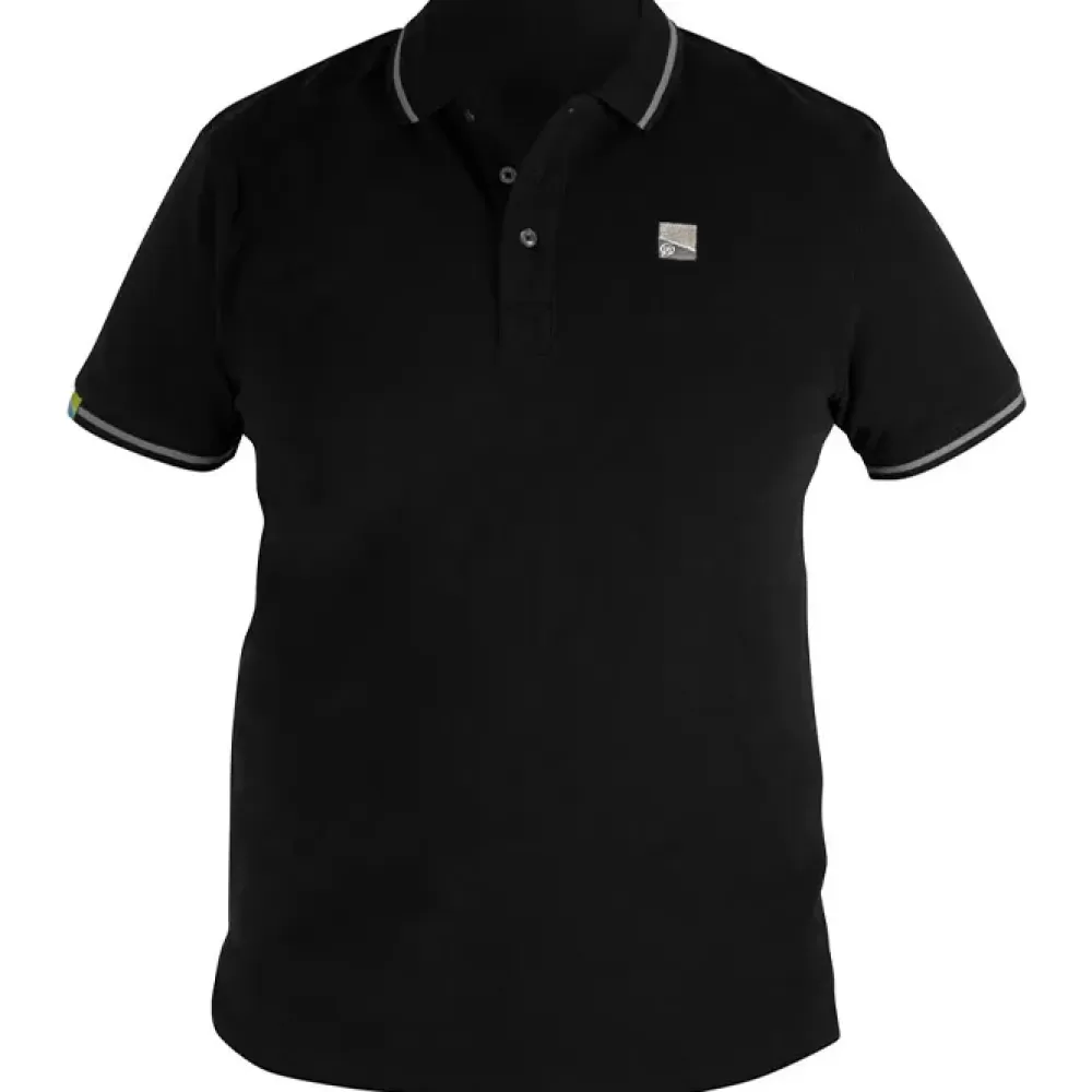 Preston Black Polo Shirt