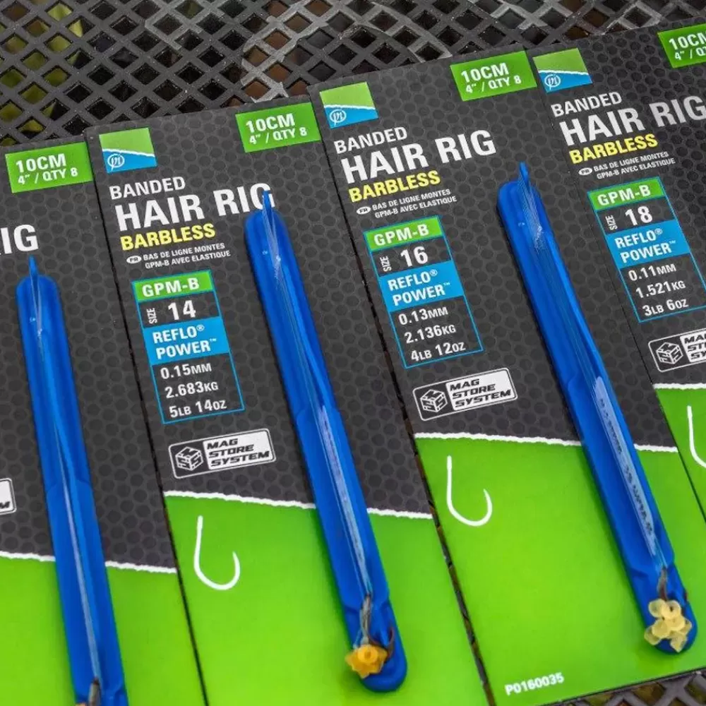 Preston GPM-B Banded Fishing Hair Rigs