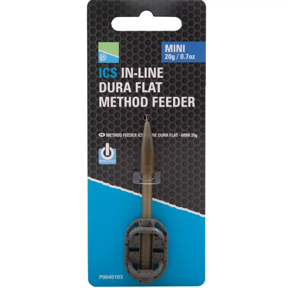 Preston ICS In-Line Dura Flat Mini Method Fishing Feeder