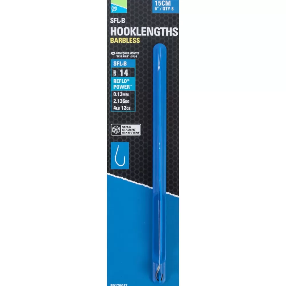 Preston SFL-B Spade End Mag Store Barbless Hooklength