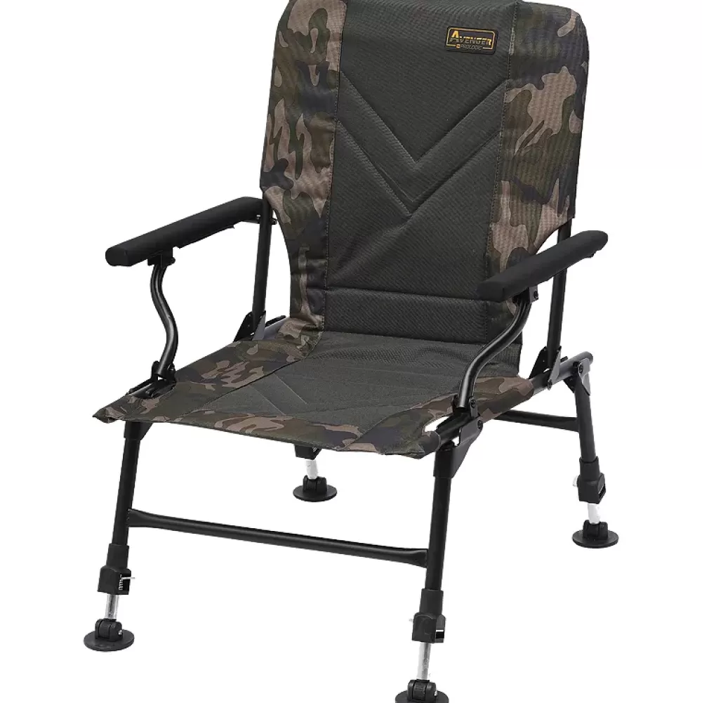 Prologic Avenger Relax Camo Fishing Chair With Armrests & Covers- Chairs