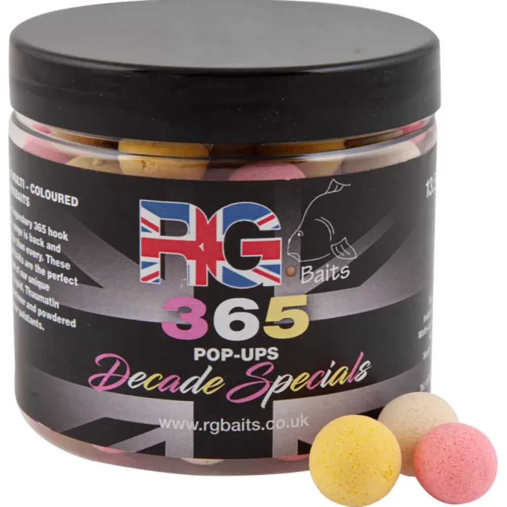 RG Baits 365 'Decade Specials' Multi Colour Pop Ups- Bait & Additives