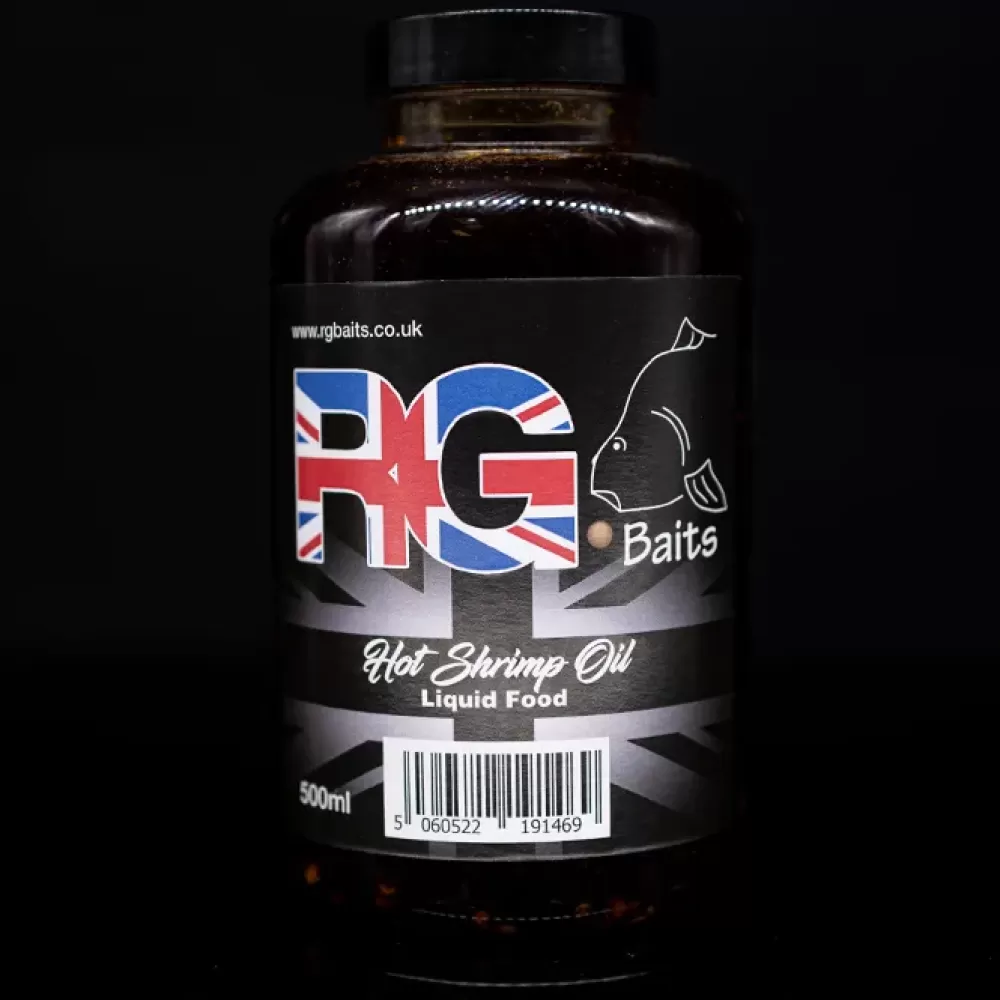 RG Baits Hot Shrimp Oil 500ml- Bait & Additives