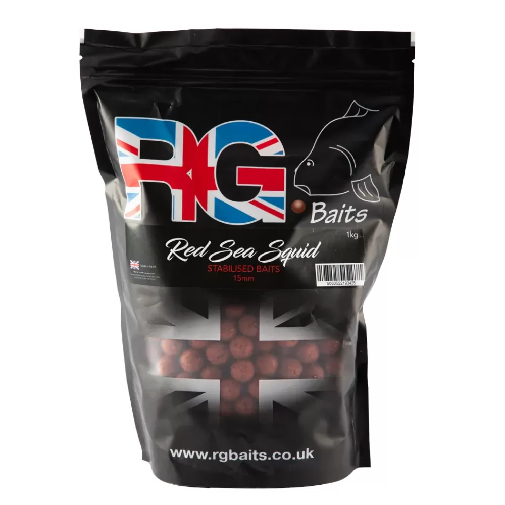 RG Baits Red Sea Squid Stabilised Boilies- Bait & Additives