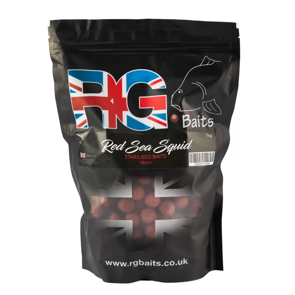 RG Baits Red Sea Squid Stabilised Boilies- Bait & Additives