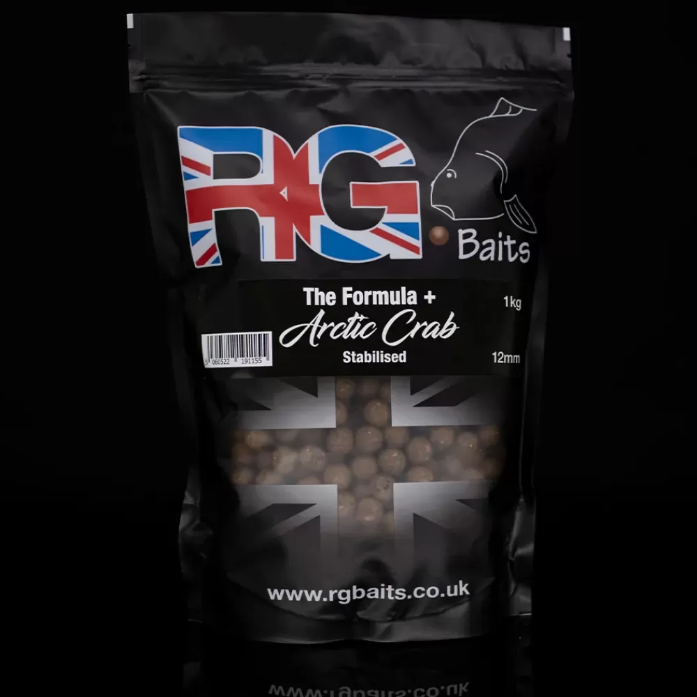 RG Baits The Formula + Arctic Crab Shelf life Boilies