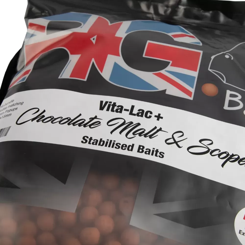 RG Baits Vita-Lac Chocolate Malt + Scopex Stabilised Bait Bundle 5kg- Bait & Additives