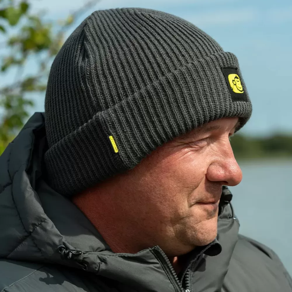Ridge Monkey RidgeMonkey APEarel ThermaPro Fisherman Beanie Hat Green- Clothing