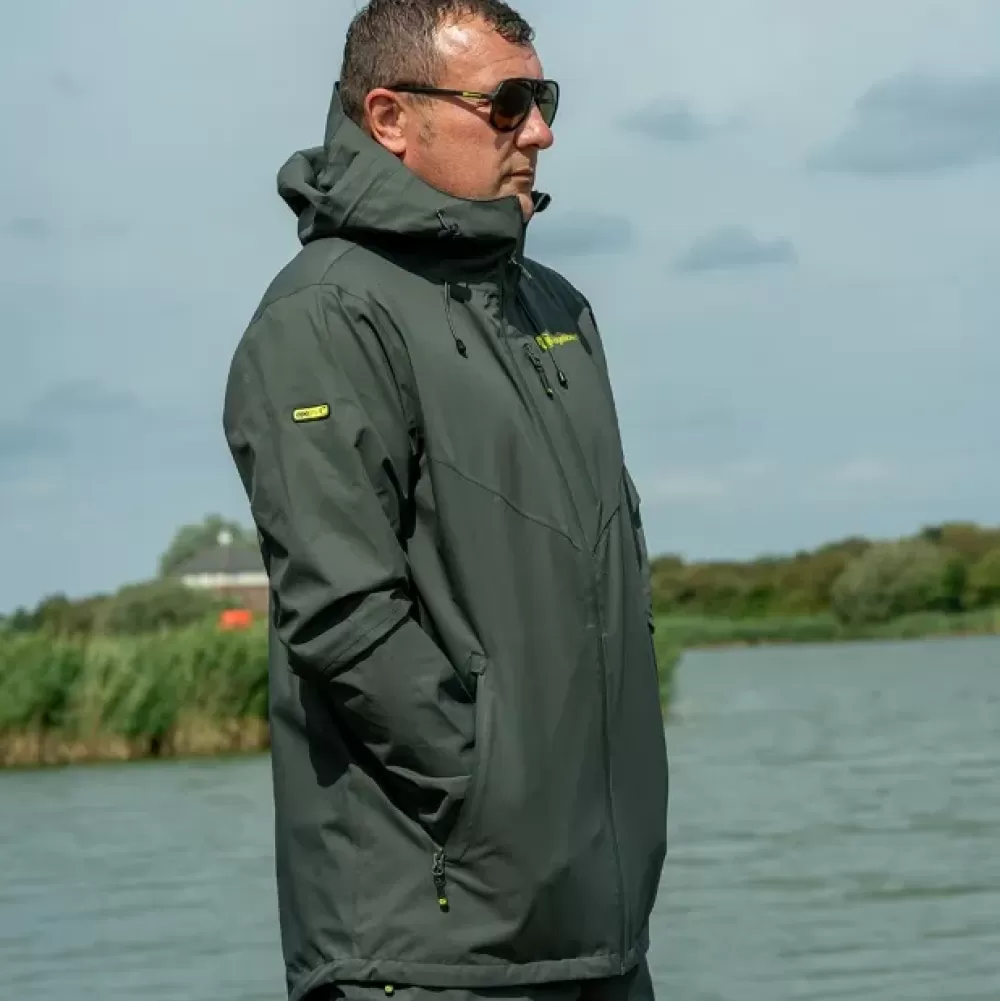 Ridge Monkey RidgeMonkey APEarel ThermaPro Waterproof Shell Coat Green- Clothing