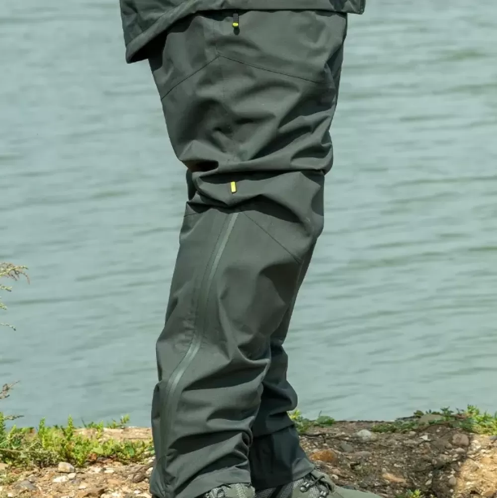 Ridge Monkey RidgeMonkey APEarel ThermaPro Waterproof Shell Trousers Green- Clothing