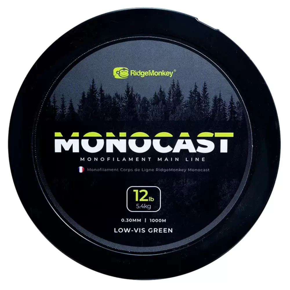 Ridge Monkey RidgeMonkey MonoCast Monofilament Fishing Mainline- Line