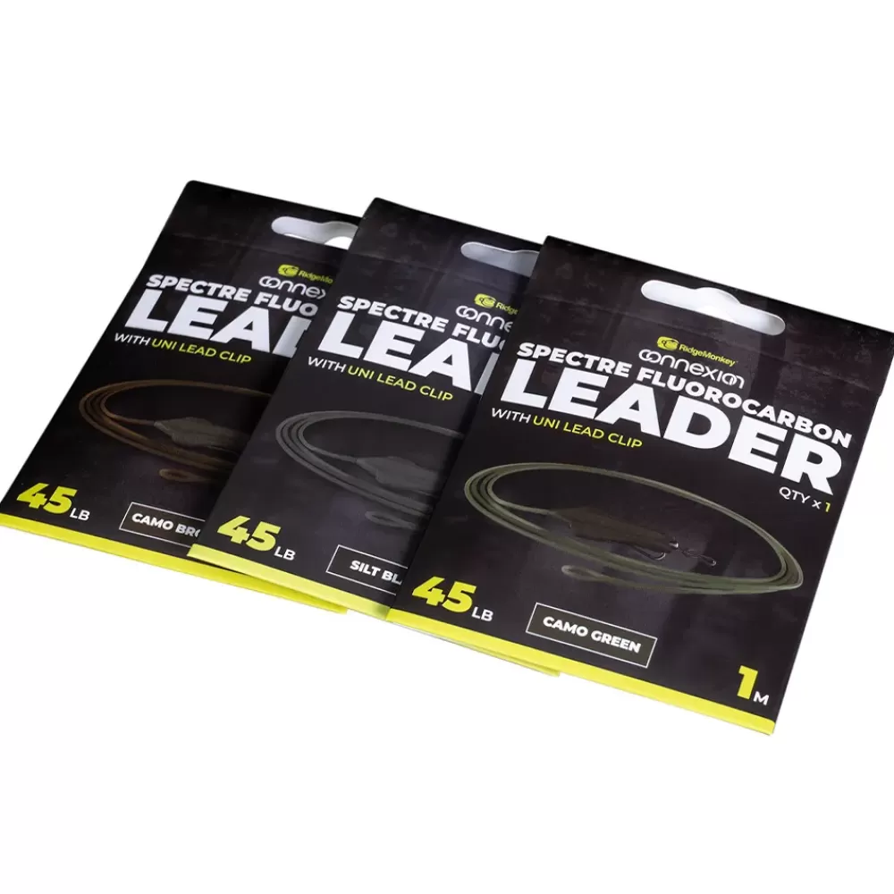 Ridge Monkey RidgeMonkey Spectre Fluorocarbon Leader With Uni Lead Clip- Terminal Tackle
