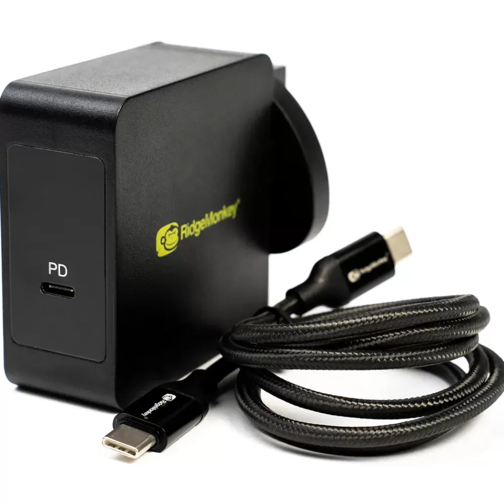 Ridge Monkey RidgeMonkey Vault 60W USB-C Power Delivery AC Mains Adaptor- Tech
