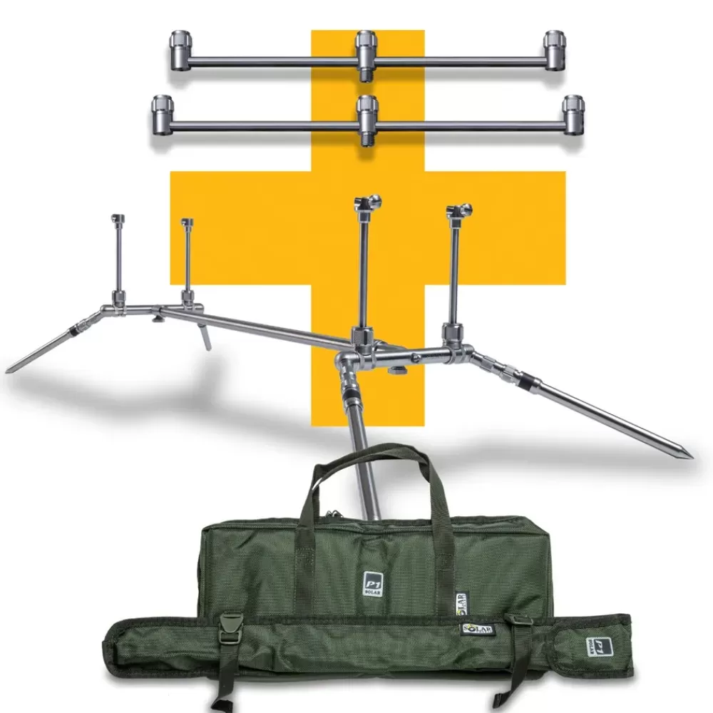 Solar Tackle Solar P1 Worldwide Pod + 3 Rod Fixed Buzz Bars- Rod Pods