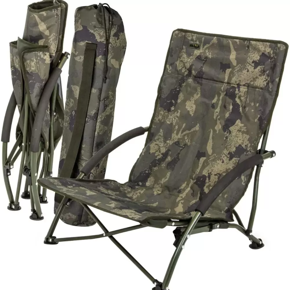 Solar Tackle Solar Undercover Camo Foldable Easy Fishing Chair Low- Chairs