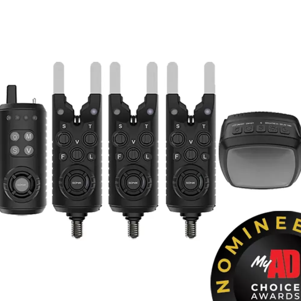 Sonik Gizmo2 Fishing Bite Alarm Set- Bite Alarms