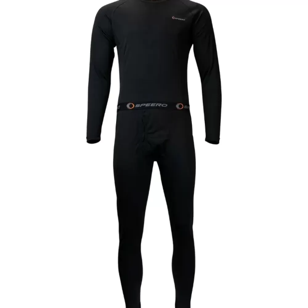 Speero Base Layer Set Black- Clothing