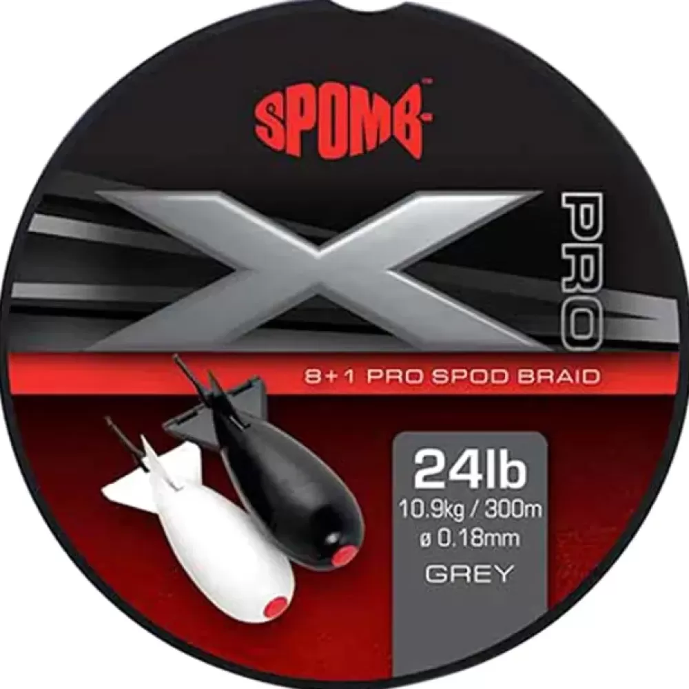 Spomb X Pro Grey 8+1 Braid 300m- Line