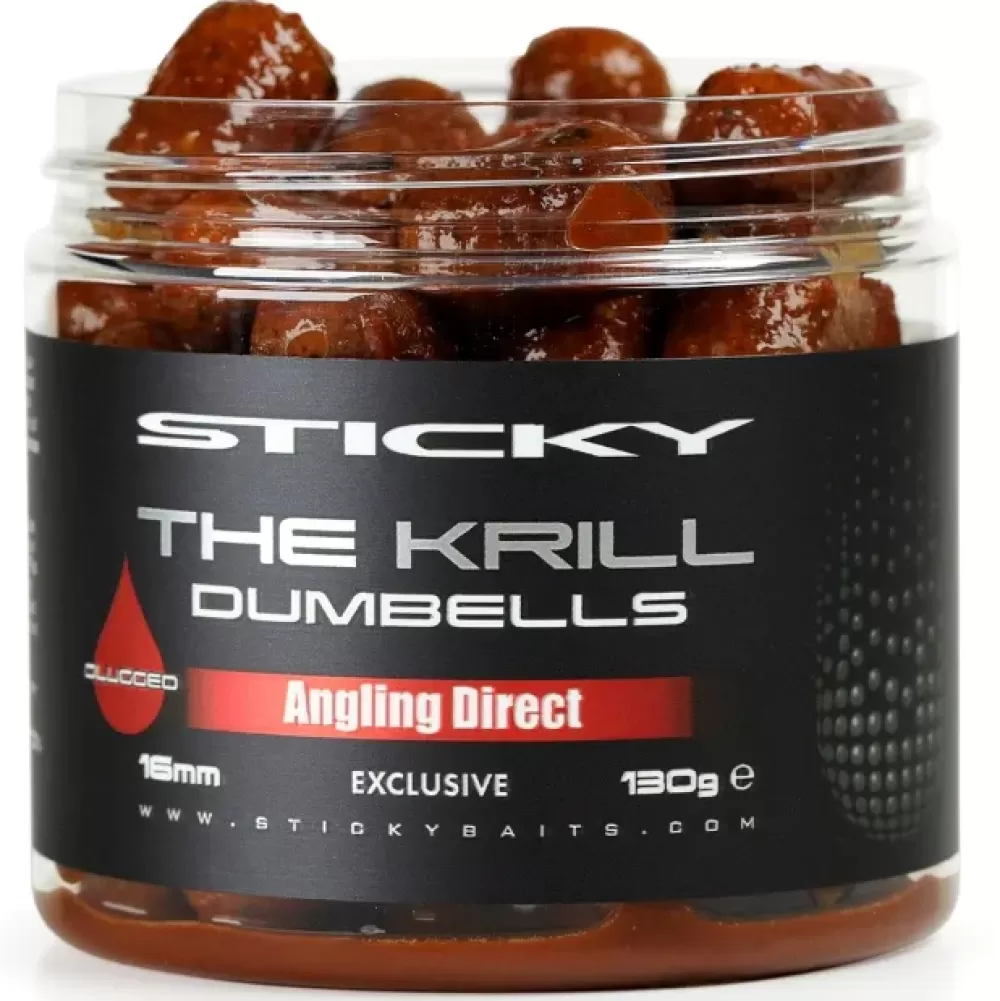Sticky Baits Krill Glugged Dumbell Hookbaits- Bait & Additives