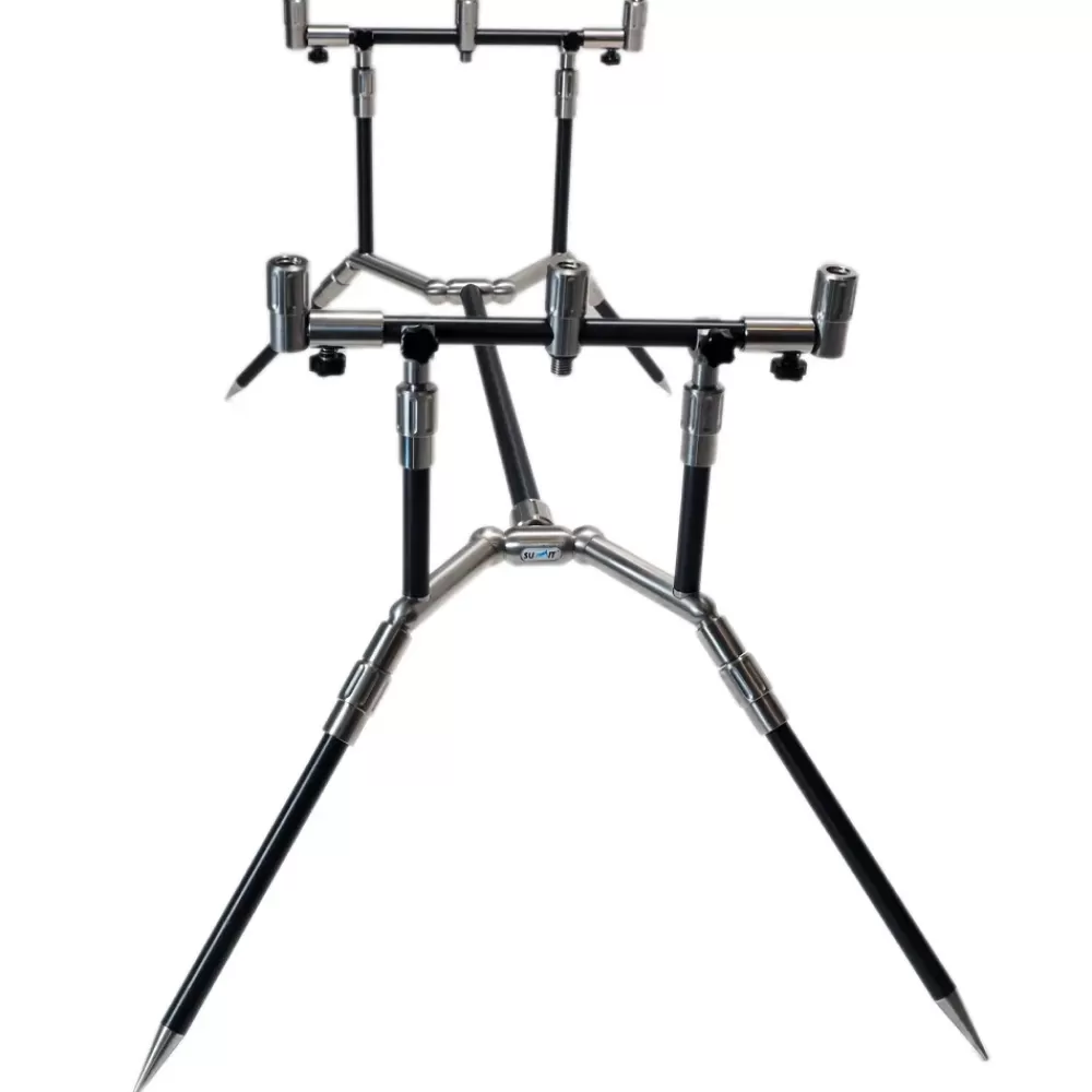 Summit Tackle Summit Black Aluminium & Stainless Rod Pod Kit- Rod Pods