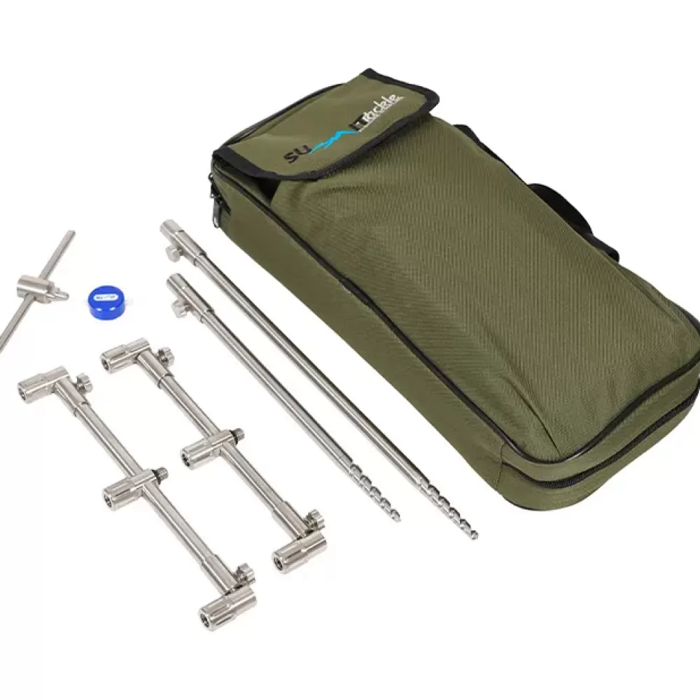 Summit Tackle 3 Rod Stainless Buzz Bar D BIT Kit- Rod Support