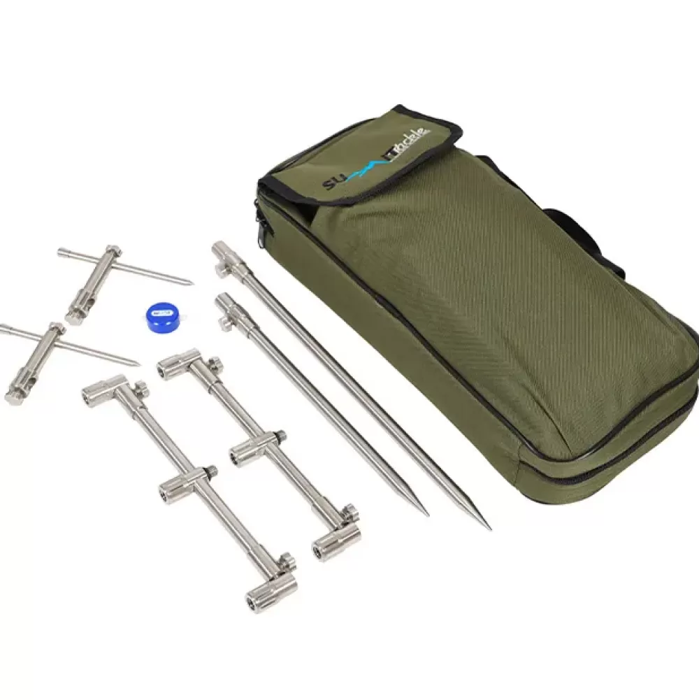 Summit Tackle 3 Rod Stainless Buzz Bar Kit- Rod Support