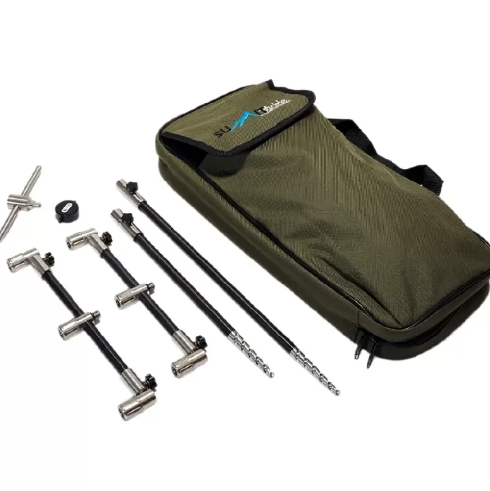 Summit Tackle Black Aluminium & Stainless D-Bit Buzz Bar Kit- Rod Support
