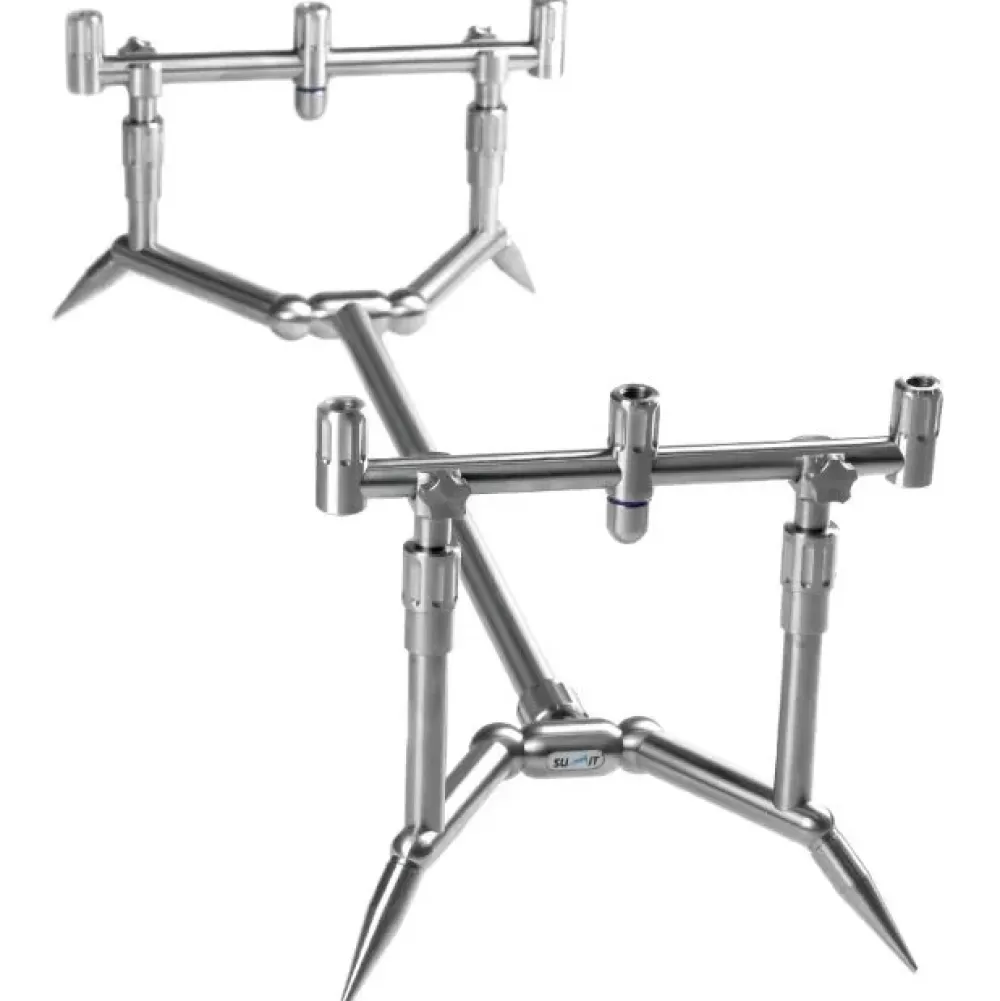 Summit Tackle SS Colosseum Low Profile Pod 3 Rod Mini Fixed 7 & 8 Inch- Rod Pods