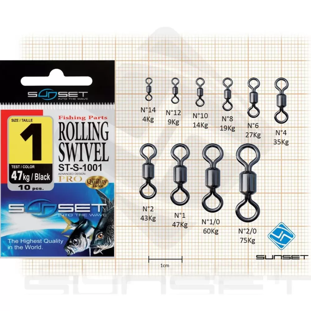 Sunset Rolling Swivel ST-S-1001