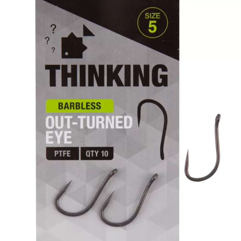 Thinking Anglers Out-Turned Eye Barbless Hooks- Terminal Tackle