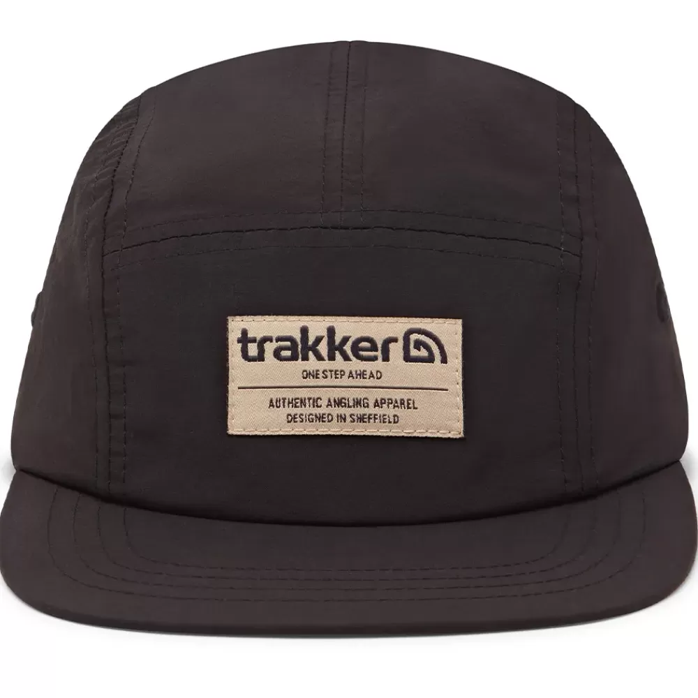 Trakker 5 Panel Black Cap- Clothing