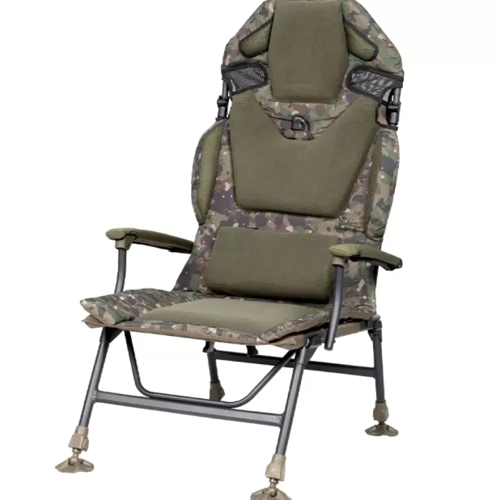 Trakker Levelite Longback Chair Camo- Chairs