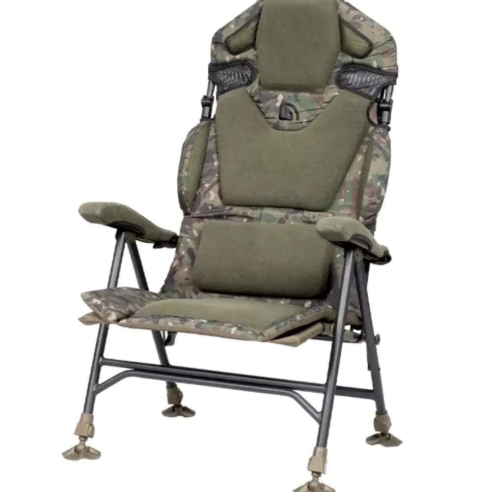 Trakker Levelite Longback Recliner Chair Camo- Chairs