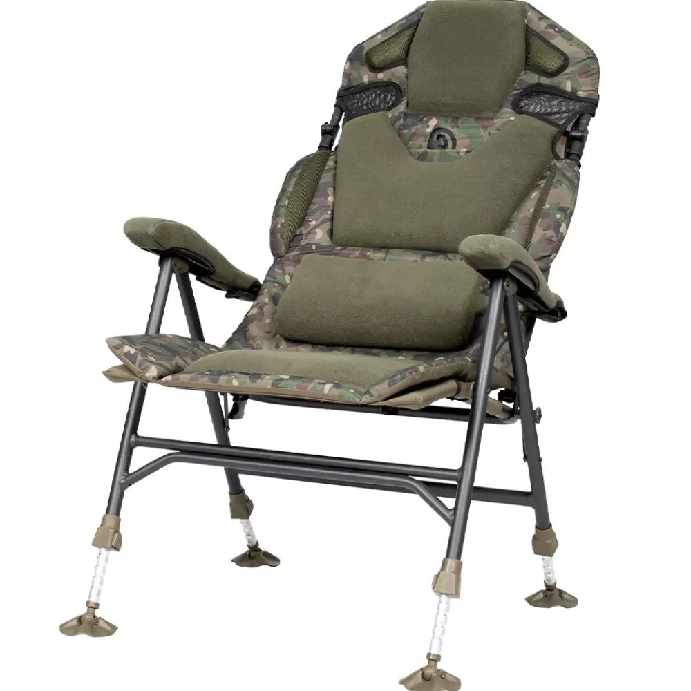 Trakker Levelite Longback Recliner Chair Camo- Chairs