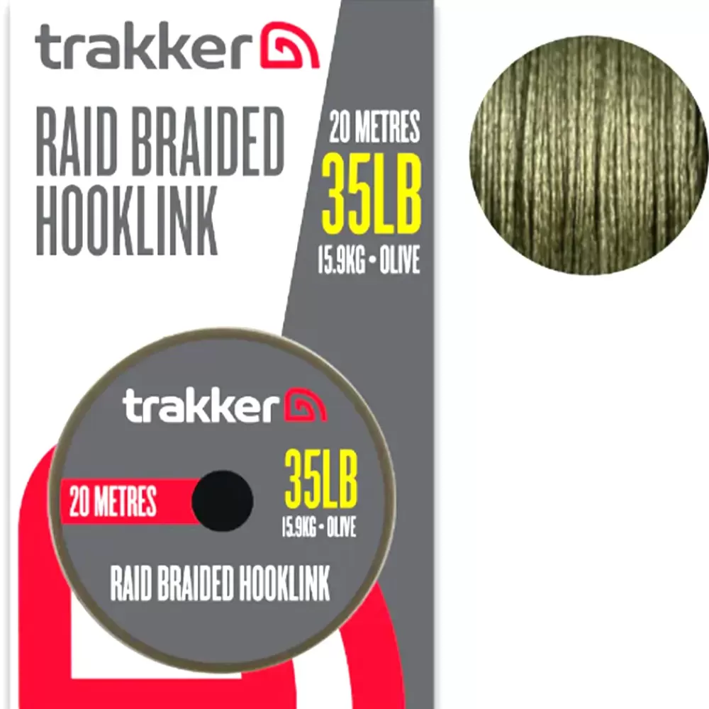 Trakker Raid Braided Hooklink 20m- Terminal Tackle