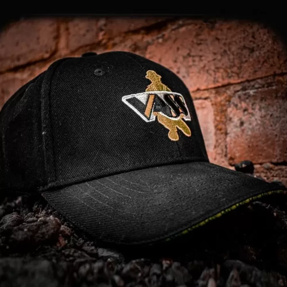 Vass Brushed Cotton Cap Black- Clothing