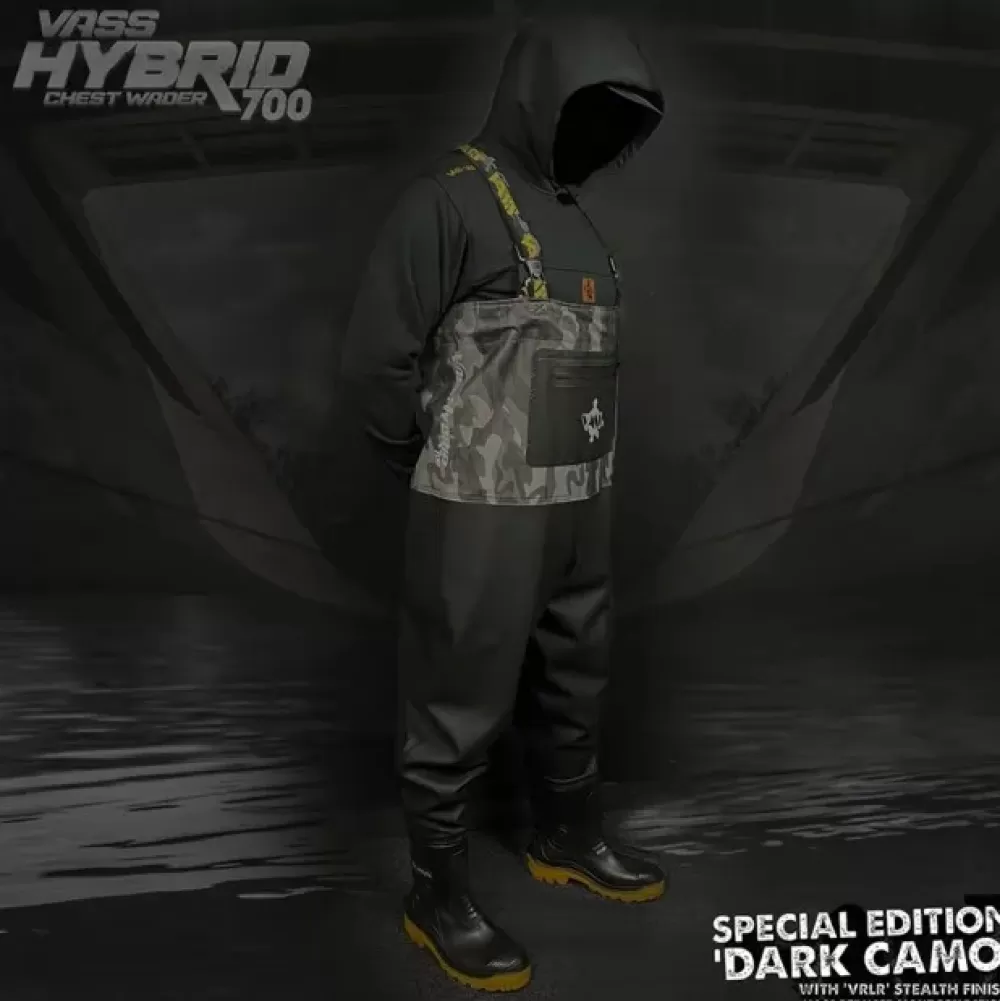 Vass Hybrid 700 Dark Camo Chest Wader Non-Studded- Waders & Boots