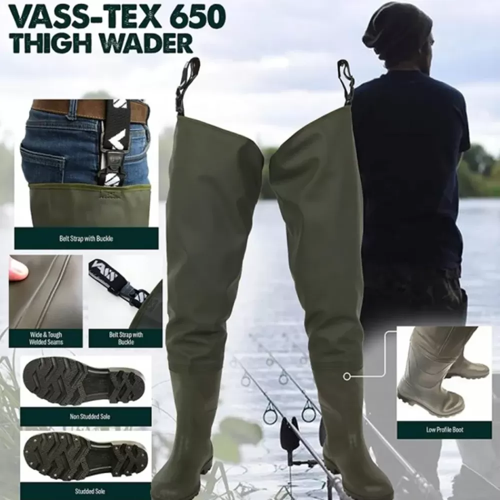 Vass -Tex 650 Series Thigh Fishing Wader- Waders & Boots | New Arrivals