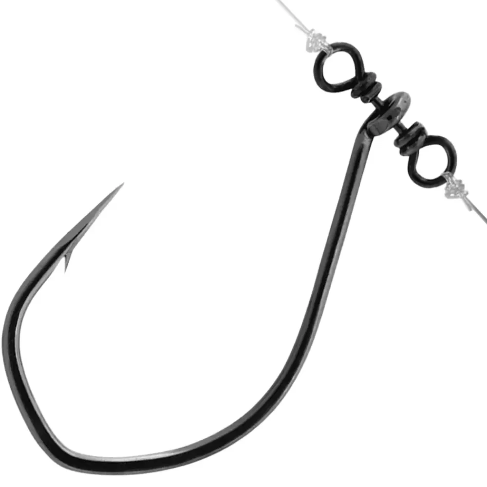 VMC 7119SH Black Nickel Spin Shot Single Hooks