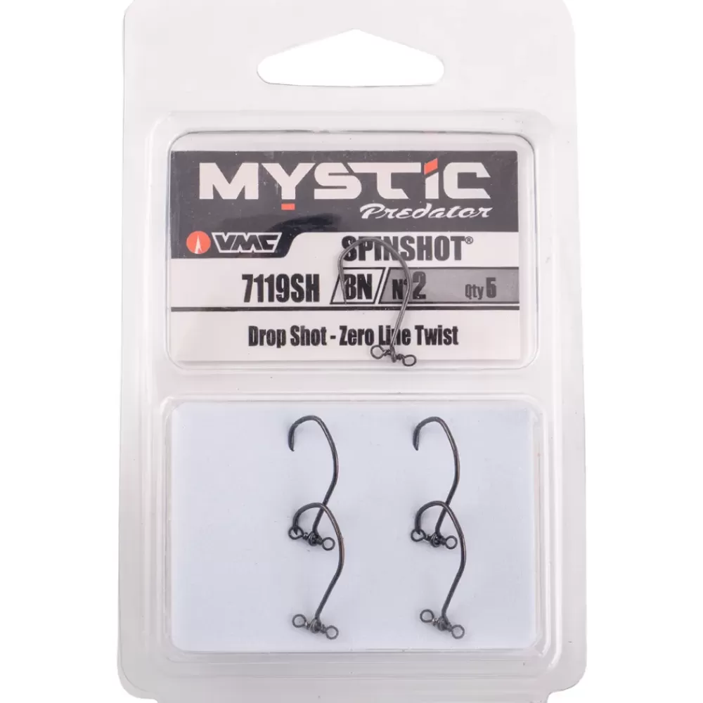 VMC 7119SH Black Nickel Spin Shot Single Hooks