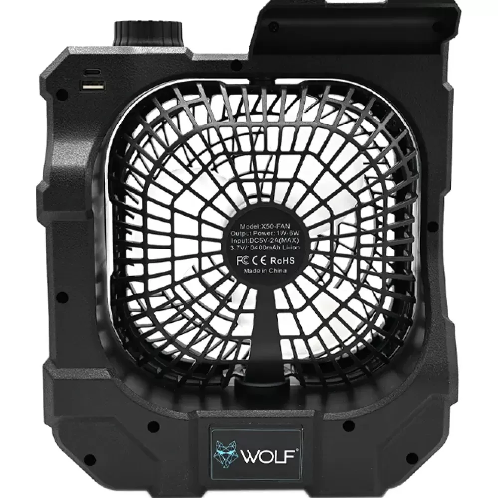 Wolf VOLTAIR Fishing Portable Fan & Powerbank- Bivvies & Shelters