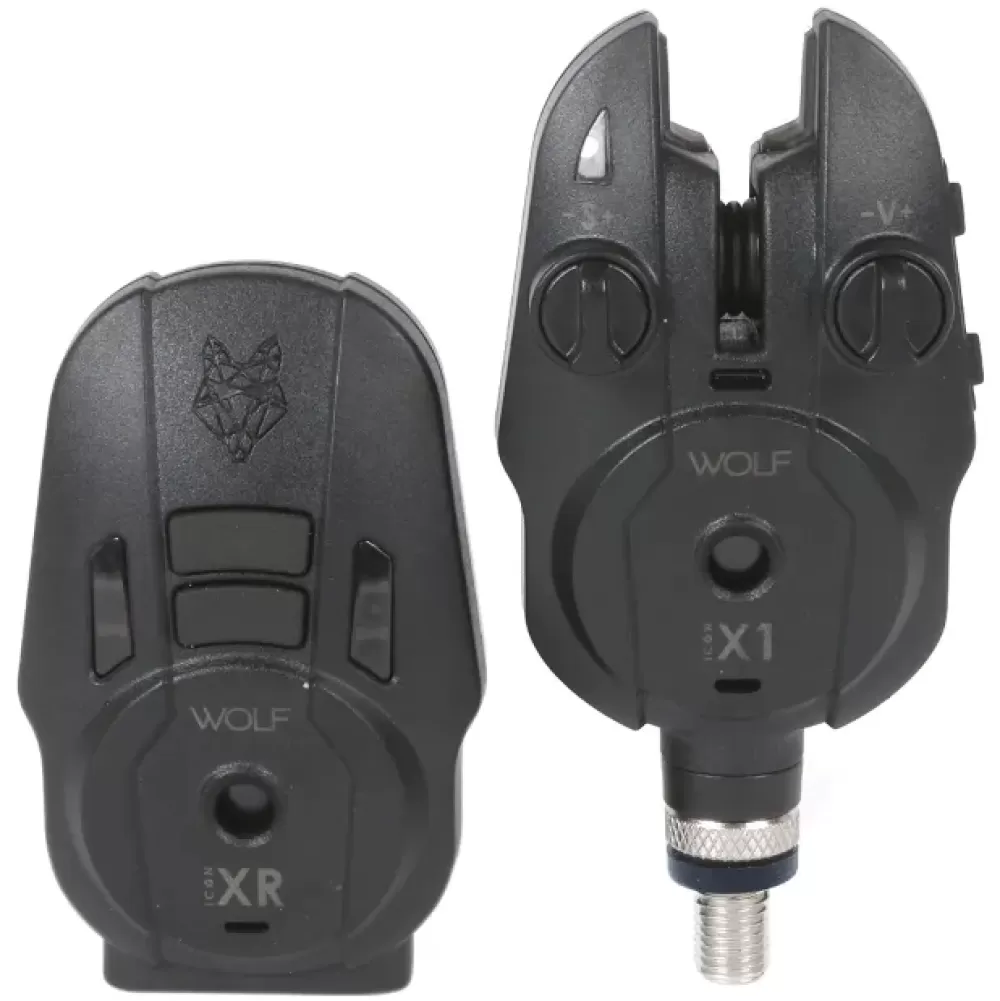 Wolf X1 3 Rod Bite Alarm Set- Bite Alarms